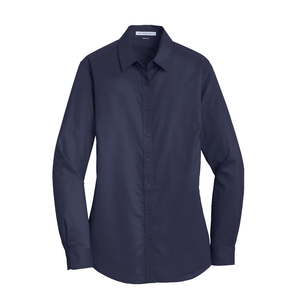Port Authority® Women's SuperPro™ Twill Shirt - True Navy