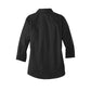 Port Authority® Women's 3/4-Sleeve SuperPro™ Twill Shirt - Black