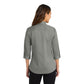 Port Authority® Women's 3/4-Sleeve SuperPro™ Twill Shirt - Monument Grey
