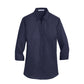 Port Authority® Women's 3/4-Sleeve SuperPro™ Twill Shirt - True Navy