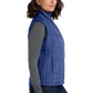 Port Authority® Women's Puffy Vest - Mediterranean Blue/ Black
