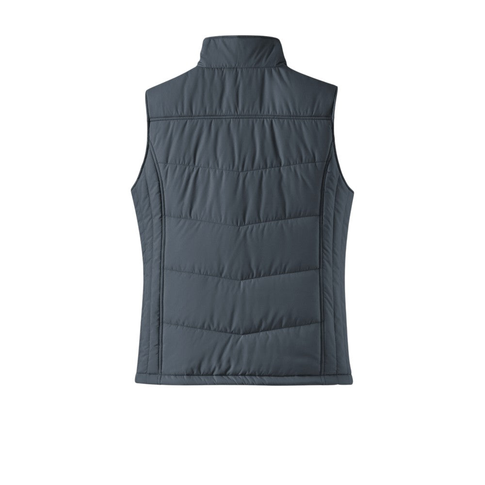 Port Authority® Women's Puffy Vest - Dark Slate / Black