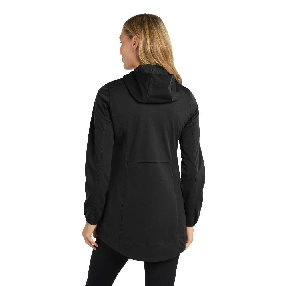 Port Authority® Women's Active Hooded Soft Shell Jacket - Deep Black