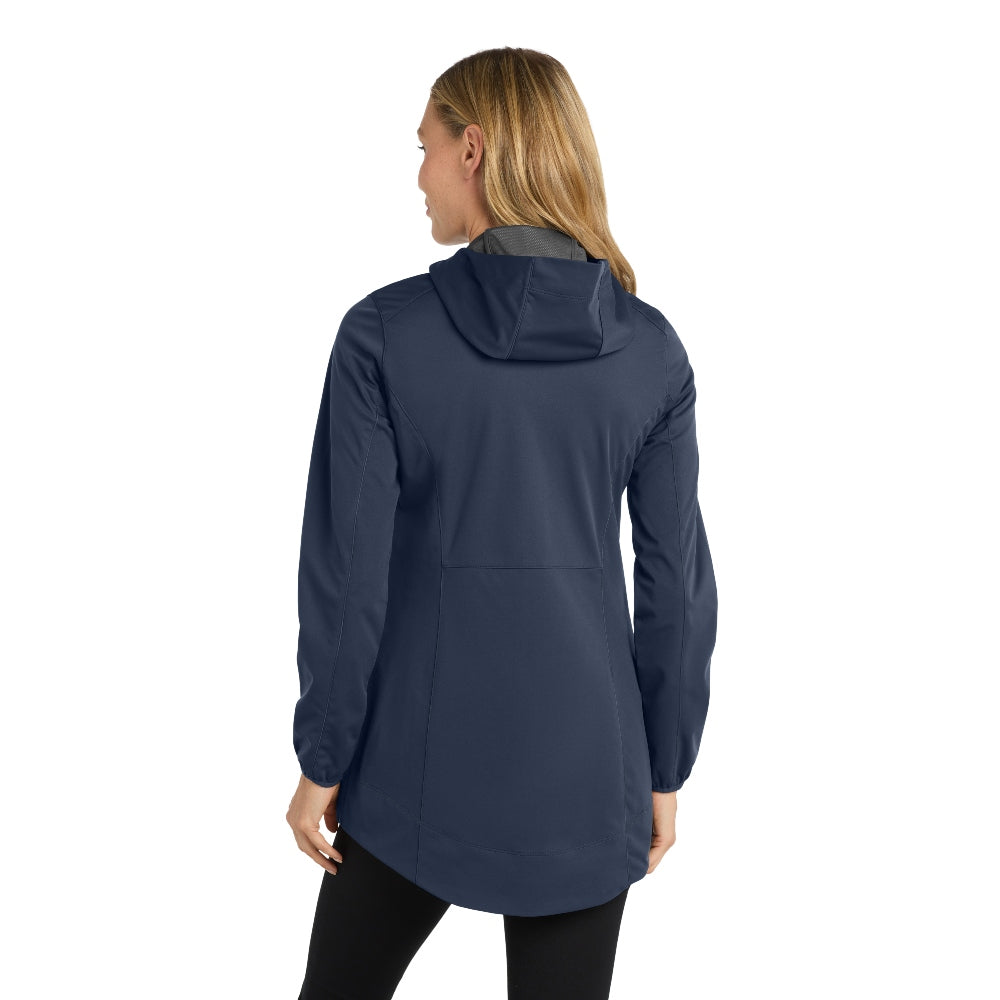 Port Authority® Women's Active Hooded Soft Shell Jacket - Dress Blue Navy