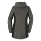 Port Authority® Women's Active Hooded Soft Shell Jacket - Grey Steel/Deep Black