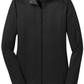 Port Authority® Women's Vertical Texture Full-Zip Jacket - Black / Iron Grey