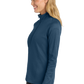 Port Authority® Women's Vertical Texture Full-Zip Jacket - Regatta Blue / Iron Grey