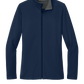 Port Authority® Women's Vertical Texture Full-Zip Jacket - True Navy / Iron Grey