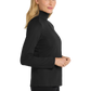 Port Authority® Women's Pinpoint Mesh 1/2-Zip - Black