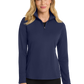 Port Authority® Women's Pinpoint Mesh 1/2-Zip - True Navy