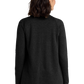 Port Authority® Women's Interlock Cardigan - Deep Black/Charcoal Heather