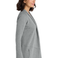 Port Authority® Women's Interlock Cardigan - Medium Heather Grey/ Charcoal Heather