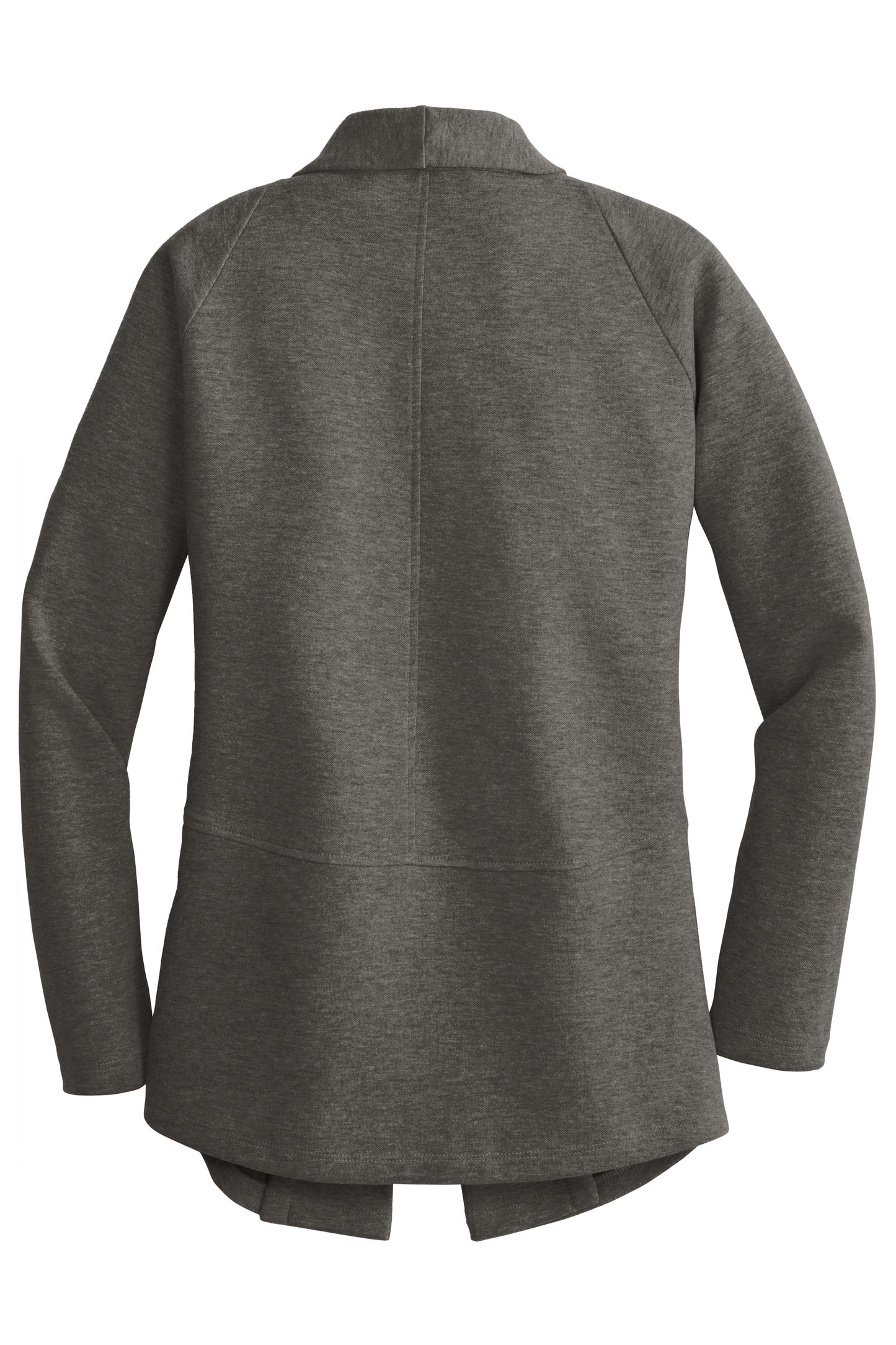Port Authority® Women's Interlock Cardigan - Charcoal Heather/Medium Heather Grey