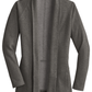 Port Authority® Women's Interlock Cardigan - Charcoal Heather/Medium Heather Grey