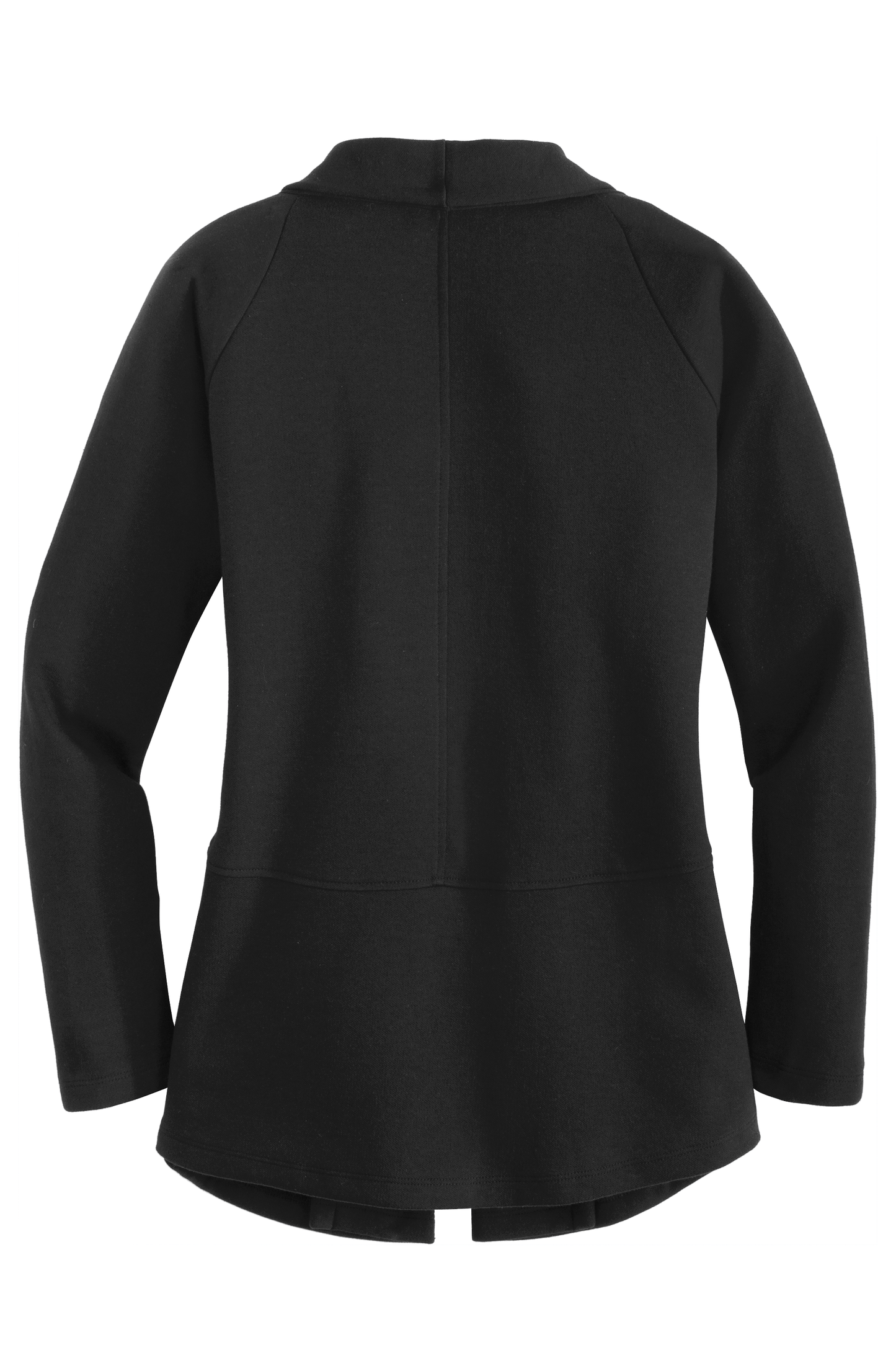 Port Authority® Women's Interlock Cardigan - Deep Black/Charcoal Heather