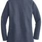 Port Authority® Women's Interlock Cardigan - Estate Blue Heather/ Charcoal Heather