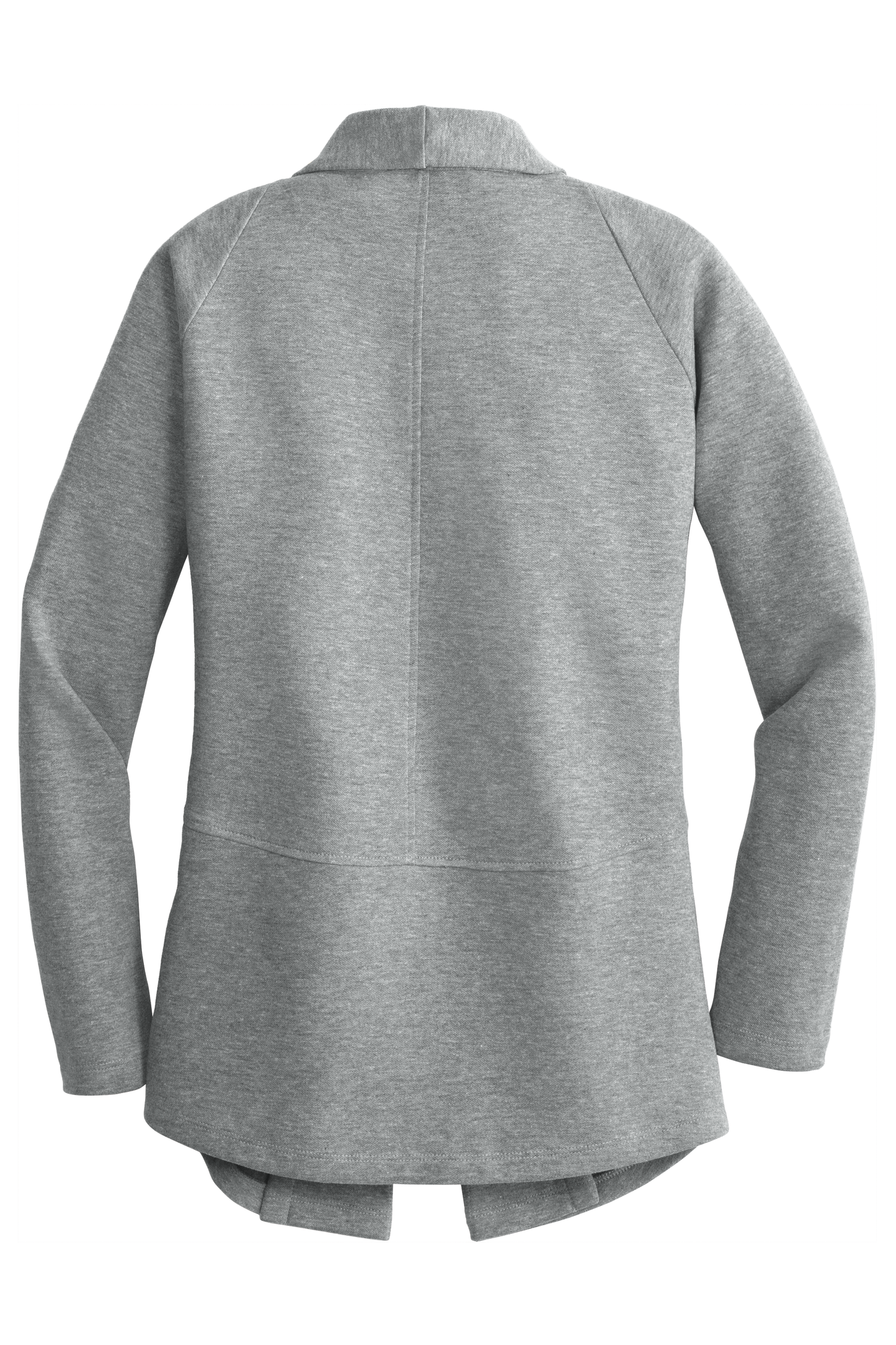 Port Authority® Women's Interlock Cardigan - Medium Heather Grey/ Charcoal Heather