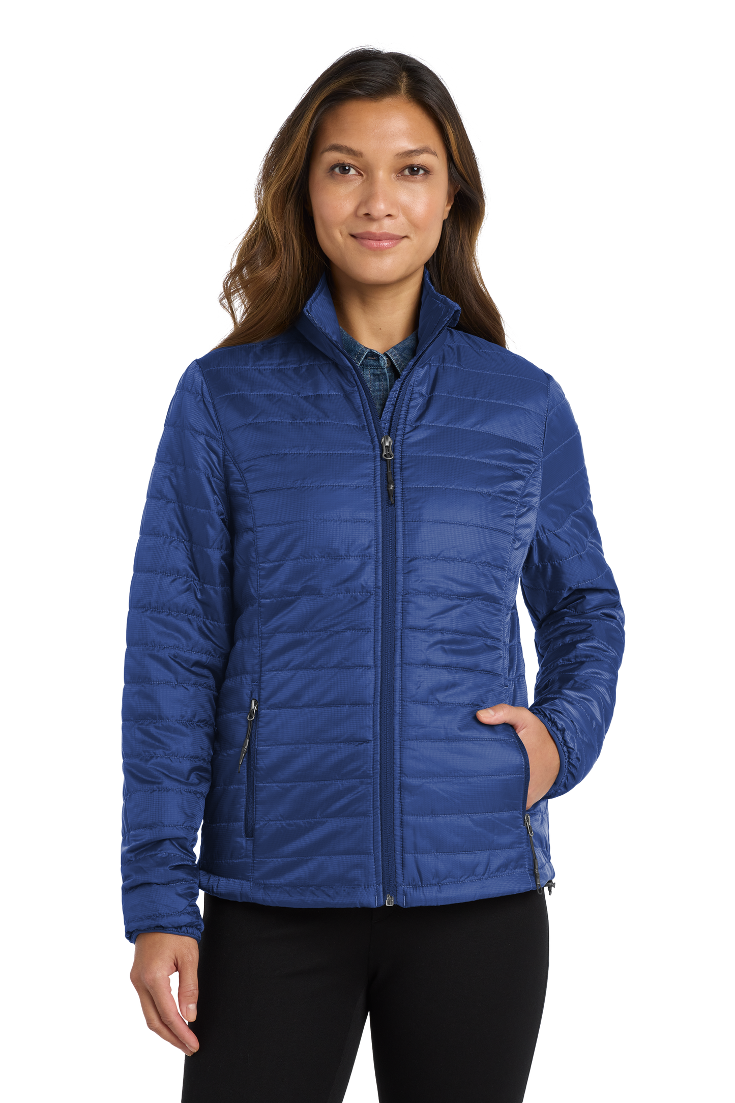 Port Authority® Women's Packable Puffy Jacket - Cobalt Blue