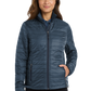 Port Authority® Women's Packable Puffy Jacket - Regatta Blue / River Blue Navy