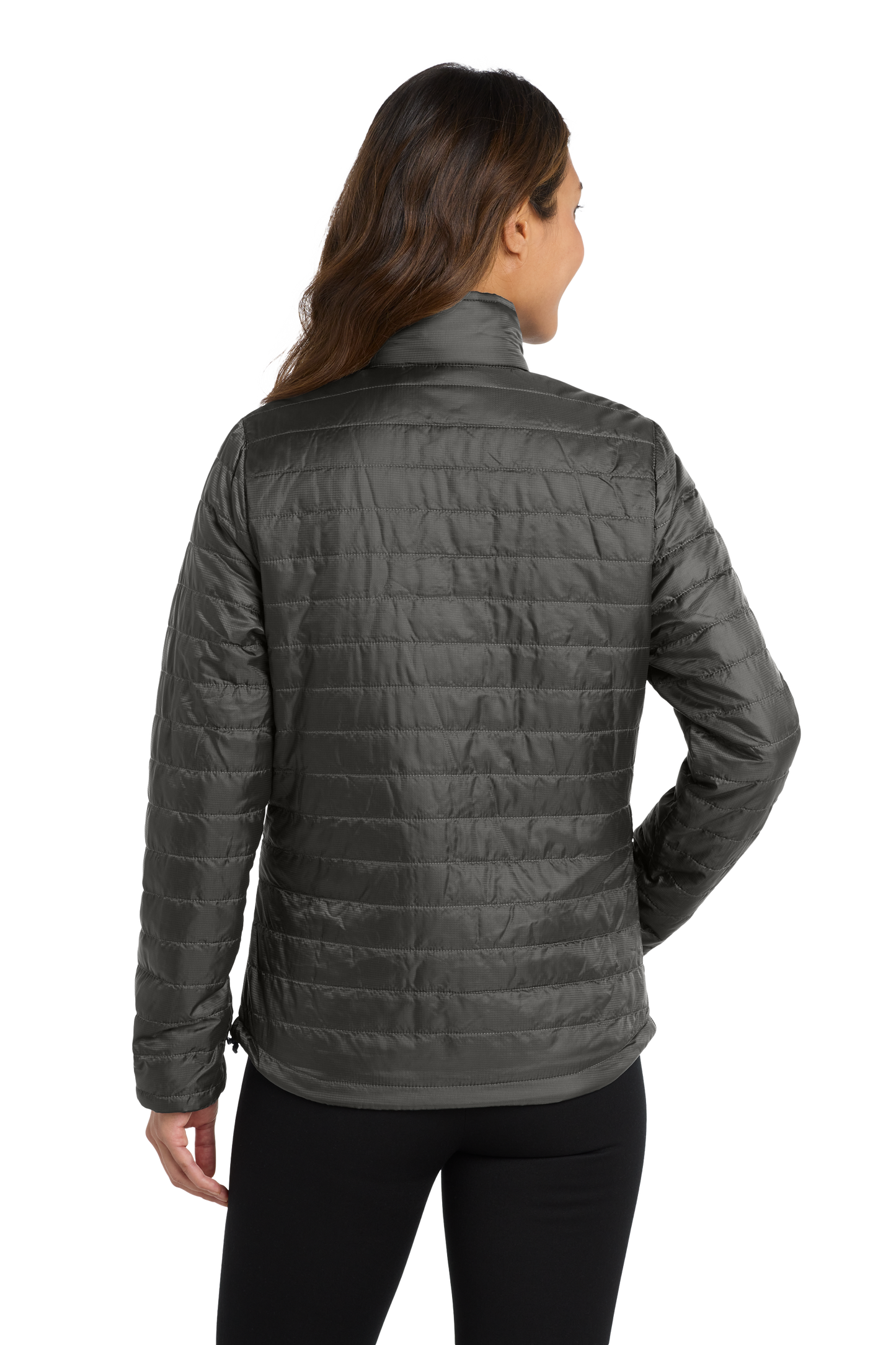 Port Authority® Women's Packable Puffy Jacket - Sterling Grey / Graphite