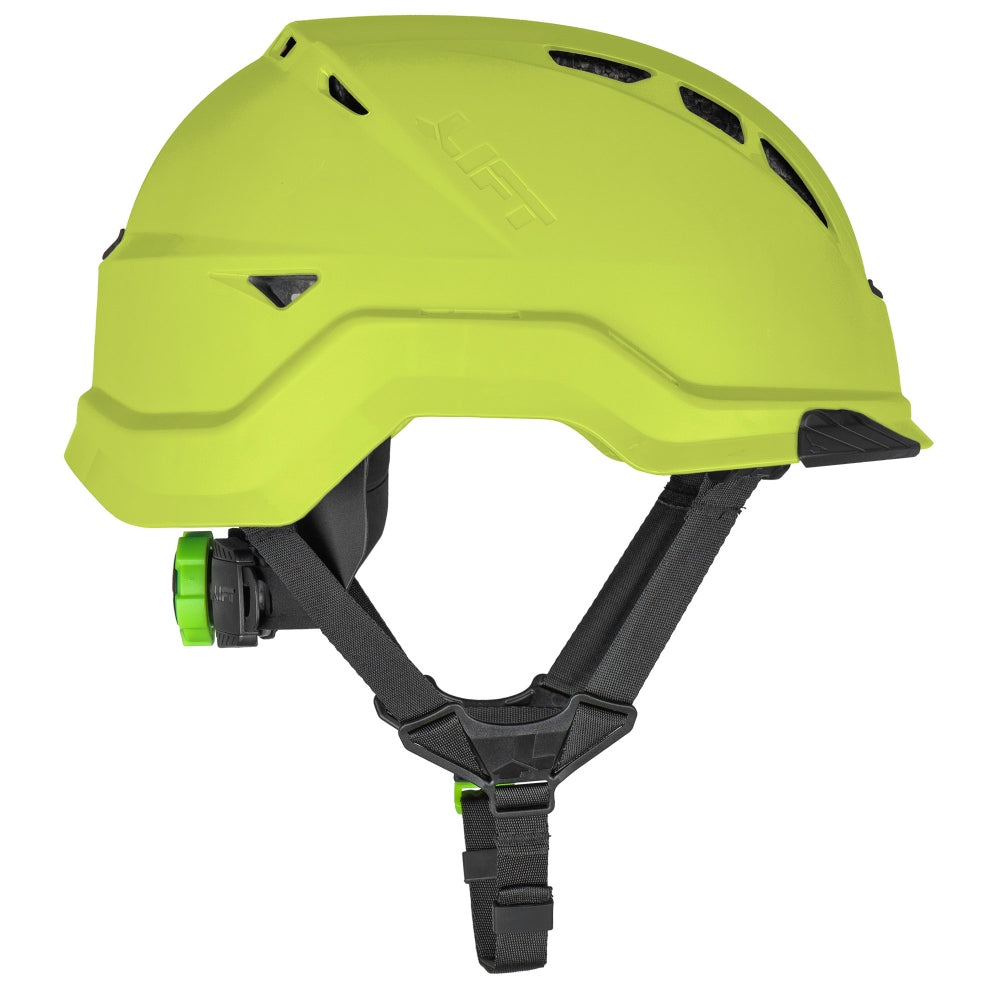 LIFT Safety HRX-22YC2 RADIX Vented Safety Helmet - Ratchet Suspension - Hi-Vis Yellow