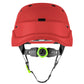 LIFT Safety HRX-22YC2 RADIX Vented Safety Helmet - Ratchet Suspension - Red