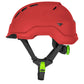 LIFT Safety HRX-22YC2 RADIX Vented Safety Helmet - Ratchet Suspension - Red