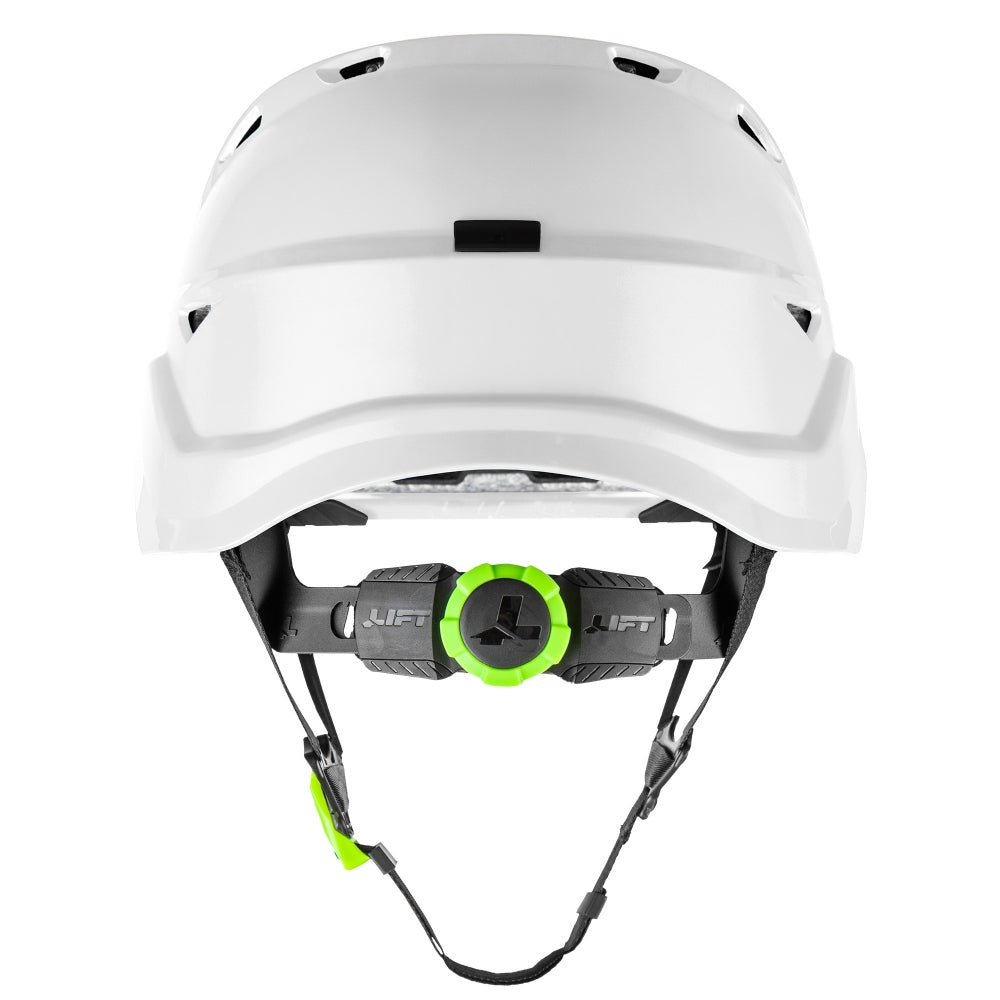 LIFT Safety HRX-22YC2 RADIX Vented Safety Helmet - Ratchet Suspension - White