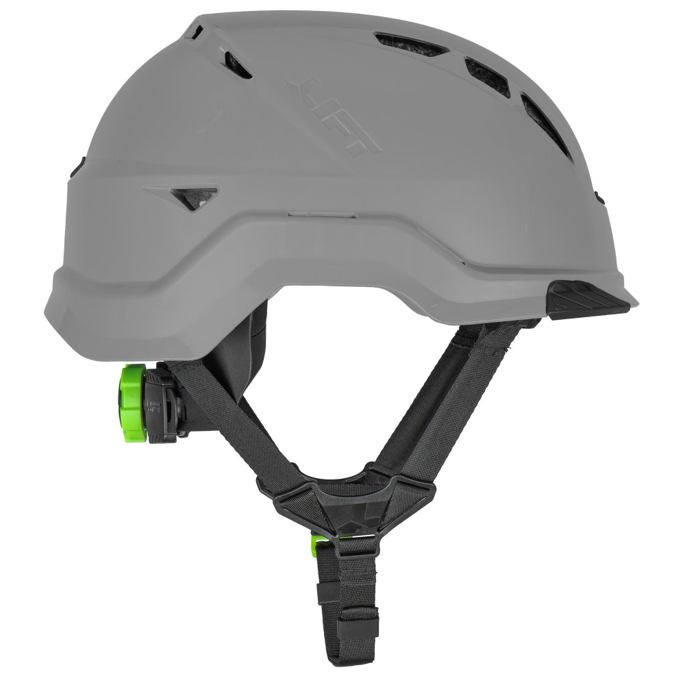 LIFT Safety HRX-22YC2 RADIX Vented Safety Helmet - Ratchet Suspension - Grey