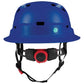 LIFT Safety HRXF-25YC2 RADIX Full Brim Vented Safety Helmet wTwiceme - Ratchet Suspension - Blue