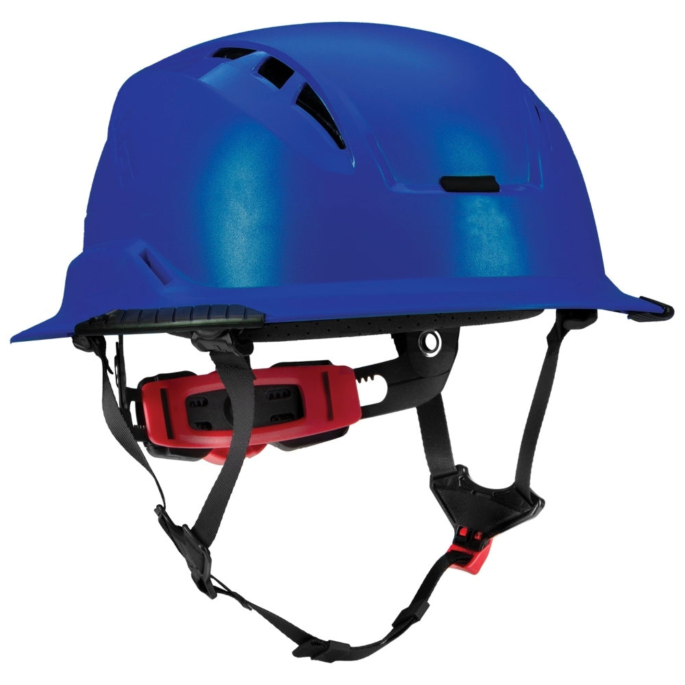 LIFT Safety HRXF-25YC2 RADIX Full Brim Vented Safety Helmet wTwiceme - Ratchet Suspension - Blue