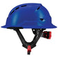 LIFT Safety HRXF-25YC2 RADIX Full Brim Vented Safety Helmet wTwiceme - Ratchet Suspension - Blue