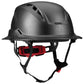 LIFT Safety HRXF-25YC2 RADIX Full Brim Vented Safety Helmet wTwiceme - Ratchet Suspension - Carbon Fiber