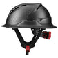 LIFT Safety HRXF-25YC2 RADIX Full Brim Vented Safety Helmet wTwiceme - Ratchet Suspension - Carbon Fiber
