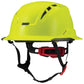 LIFT Safety HRXF-25YC2 RADIX Full Brim Vented Safety Helmet wTwiceme - Ratchet Suspension - Hi-Vis Yellow