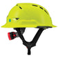 LIFT Safety HRXF-25YC2 RADIX Full Brim Vented Safety Helmet wTwiceme - Ratchet Suspension - Hi-Vis Yellow