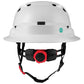 LIFT Safety HRXF-25YC2 RADIX Full Brim Vented Safety Helmet wTwiceme - Ratchet Suspension - White