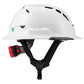 LIFT Safety HRXF-25YC2 RADIX Full Brim Vented Safety Helmet wTwiceme - Ratchet Suspension - White