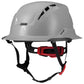 LIFT Safety HRXF-25YC2 RADIX Full Brim Vented Safety Helmet wTwiceme - Ratchet Suspension - Grey