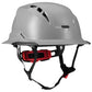 LIFT Safety HRXF-25YC2 RADIX Full Brim Vented Safety Helmet wTwiceme - Ratchet Suspension - Grey