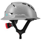 LIFT Safety HRXF-25YC2 RADIX Full Brim Vented Safety Helmet wTwiceme - Ratchet Suspension - Grey