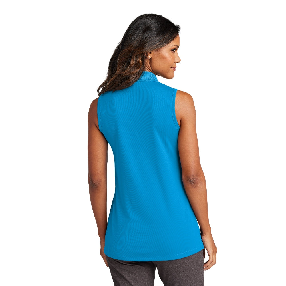 Port Authority® Women's Dry Zone® UV Micro-Mesh Sleeveless Polo - Coastal Blue