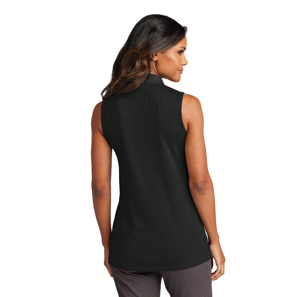 Port Authority® Women's Dry Zone® UV Micro-Mesh Sleeveless Polo - Deep Black