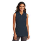 Port Authority® Women's Dry Zone® UV Micro-Mesh Sleeveless Polo - River Blue Navy