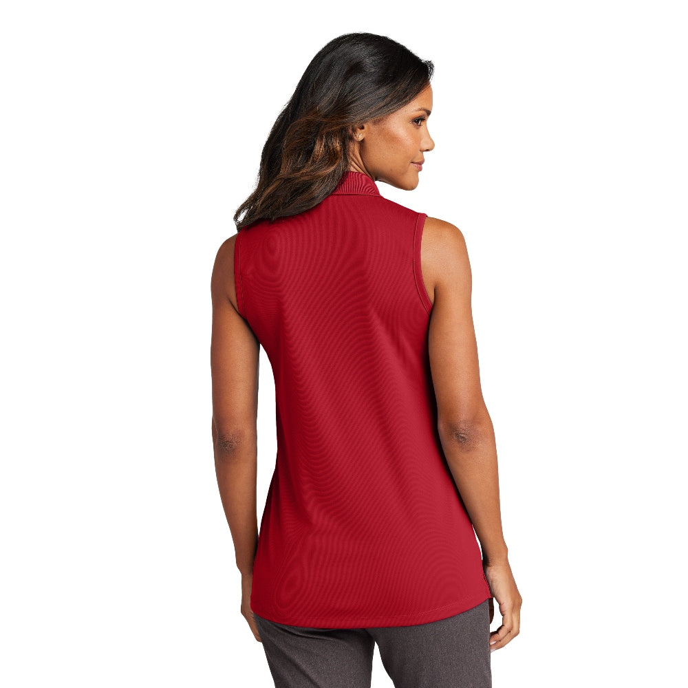 Port Authority® Women's Dry Zone® UV Micro-Mesh Sleeveless Polo - Rich Red