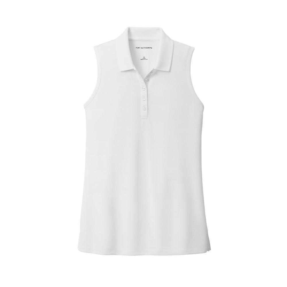 Port Authority® Women's Dry Zone® UV Micro-Mesh Sleeveless Polo - White