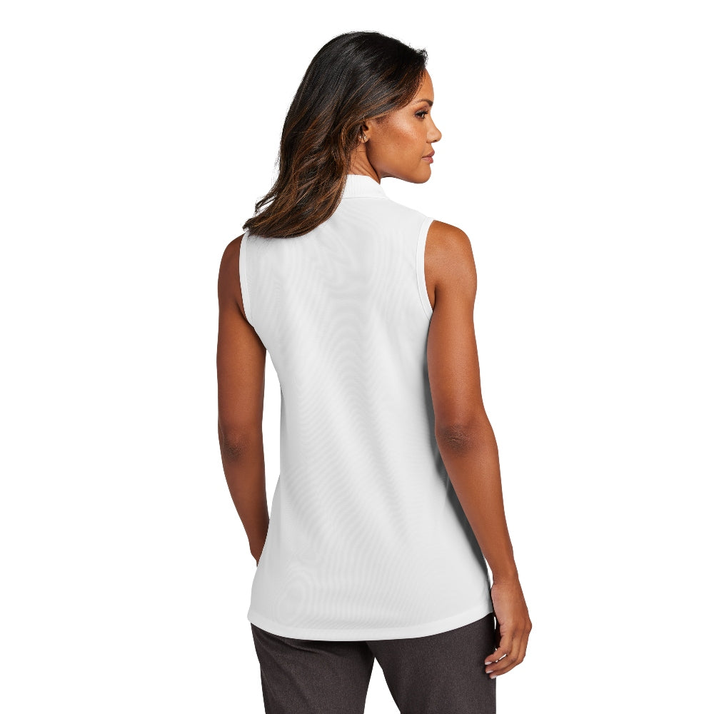 Port Authority® Women's Dry Zone® UV Micro-Mesh Sleeveless Polo - White