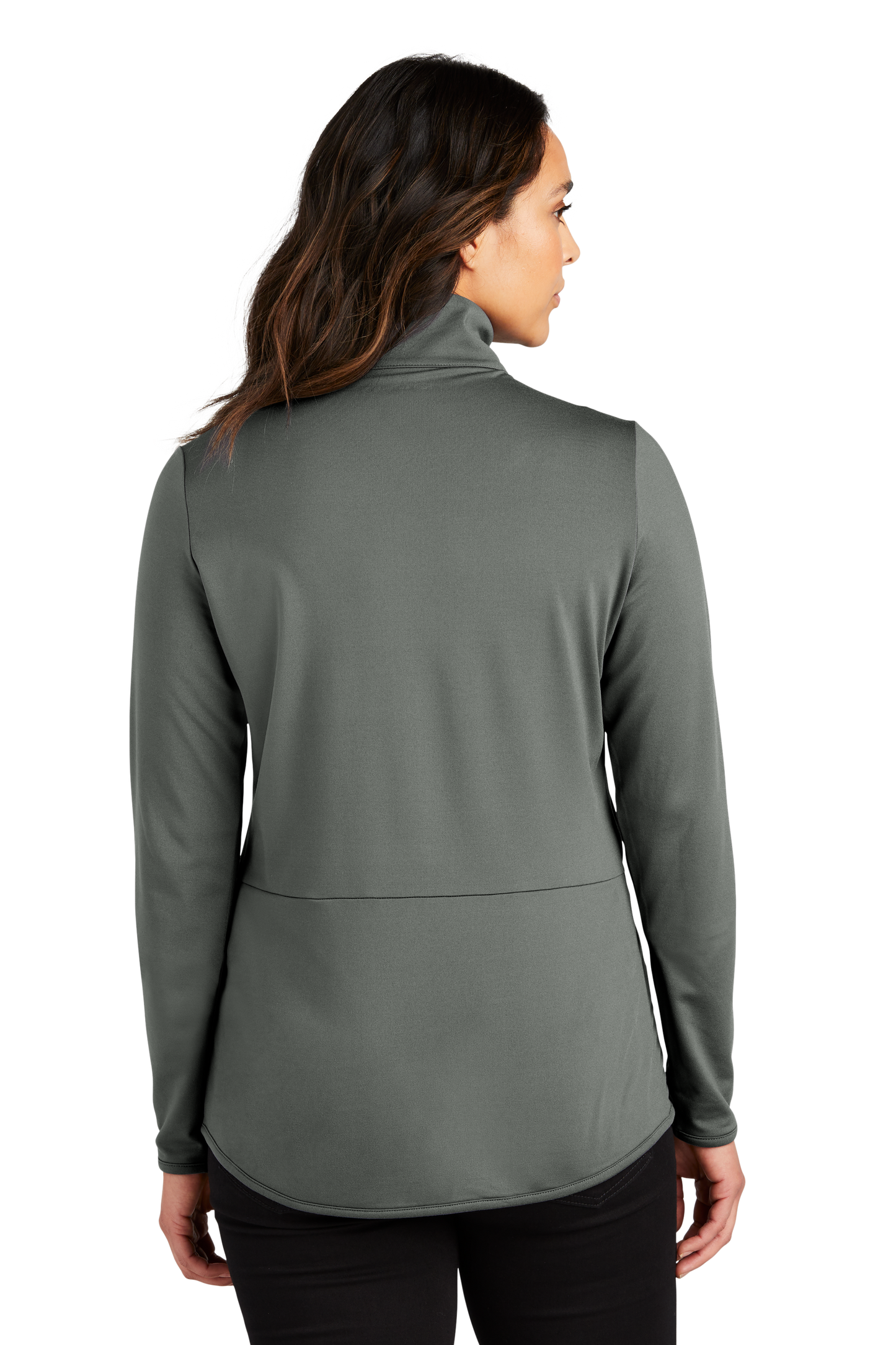 Port Authority® Women's Accord Stretch Fleece Full-Zip - Pewter