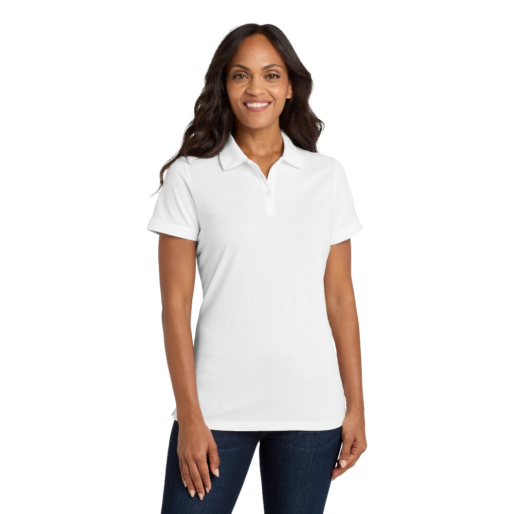Port Authority® Women's EZCotton® Polo - White