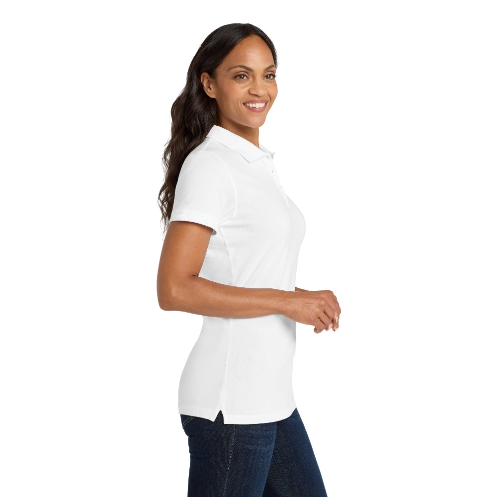Port Authority® Women's EZCotton® Polo - White